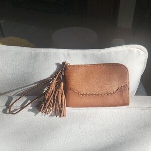 Frye Leather Wristlet